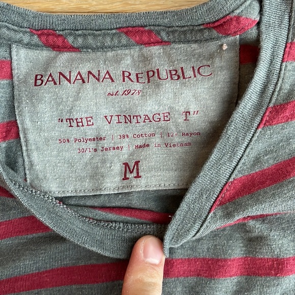 Banana Republic Vintage T-Shirt in Stripes - Picture 4 of 5